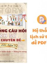 Hệ thống câu hỏi lịch sử theo chuyên đề PDF - Cô Hương Sen